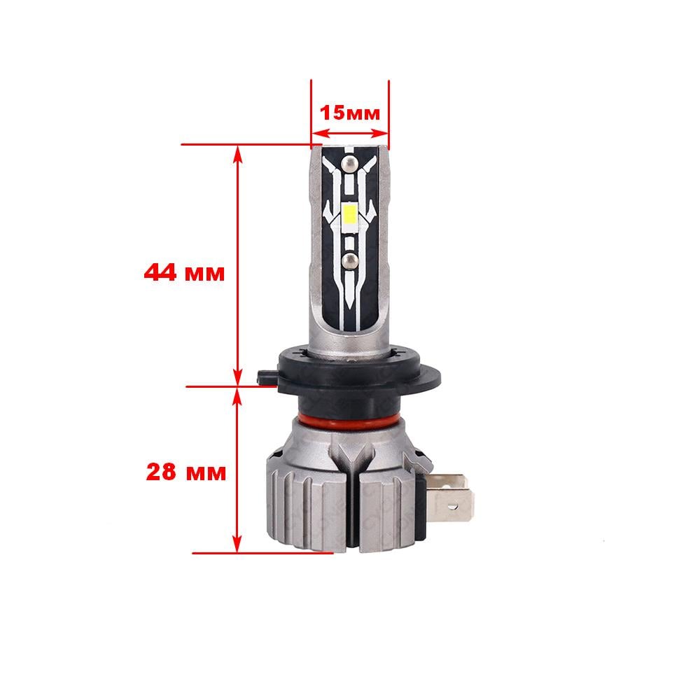 Світлодіодна лампа Cyclone Led H7 6000K type 32 1 лампа (НФ-00001293) - фото 2