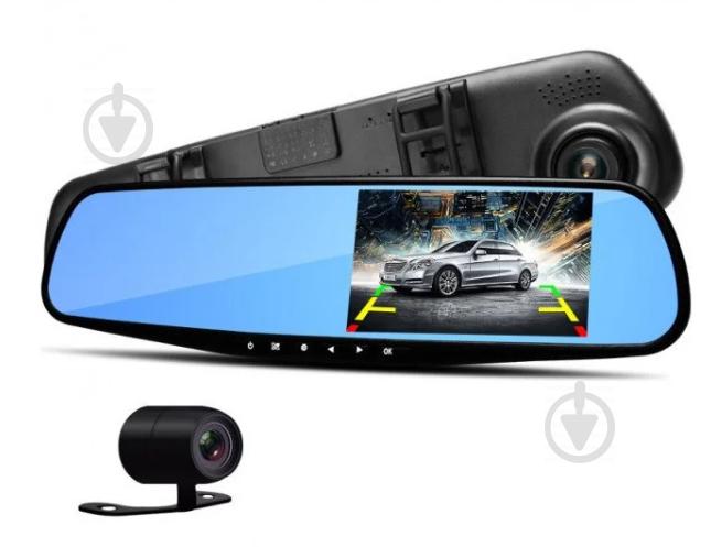 Видеорегистратор зеркало заднего вида Adenki DVR Full HD Черный (77-00491)