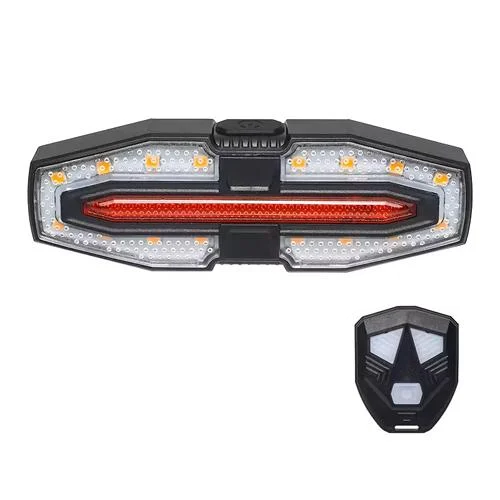 Велофонарь LY-5510 із зазначенням поворотів red/yellow waterproof Type-C Li-Ion