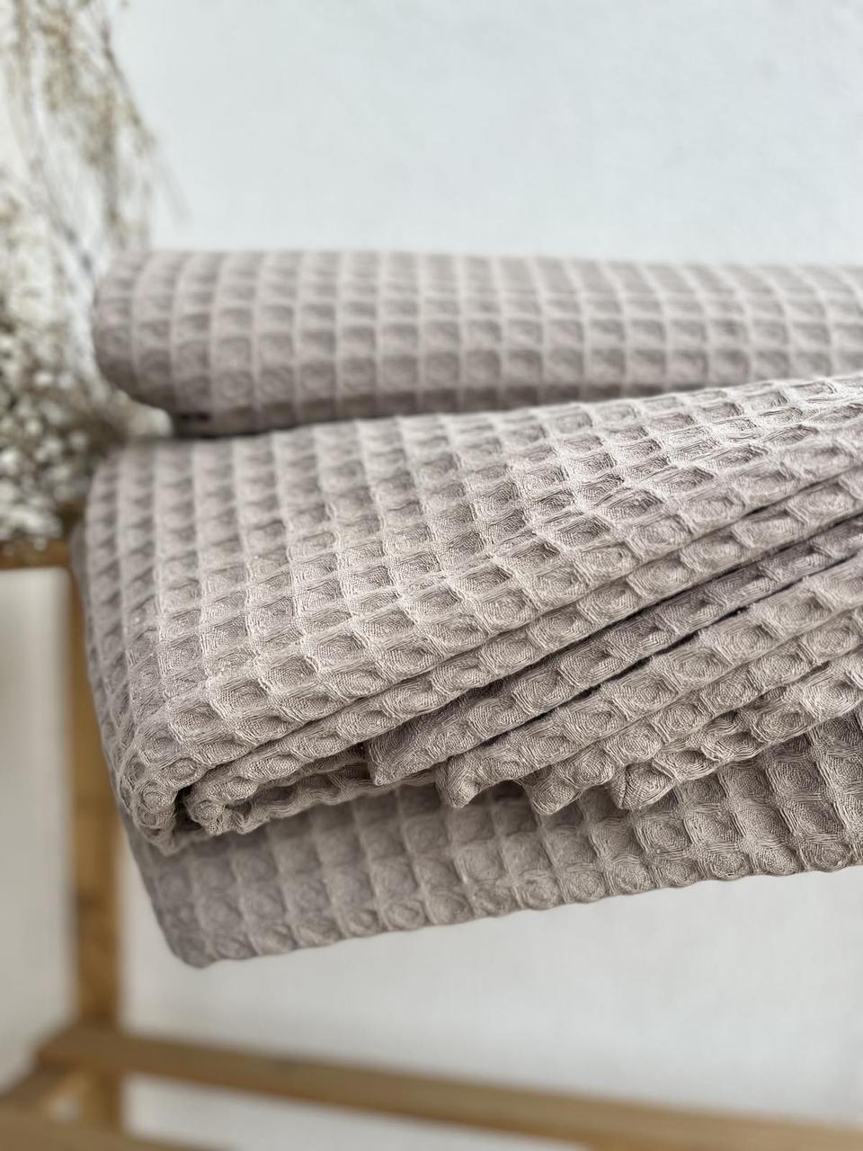 Покривало ZEINTEX Greece вафельне 120х200 см Капучино (18094394) - фото 5 Покривало ZEINTEX Greece вафельне 120х200 см Капучино (18094394) - фото 5