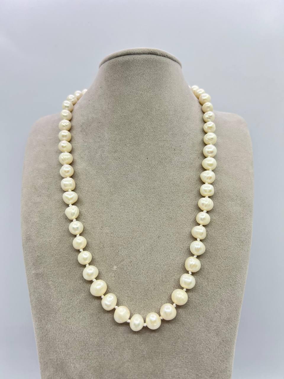 Бусы жемчуг 46 см Белый (10832)