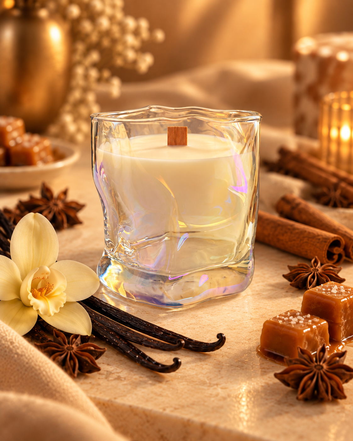 Свеча ароматическая Franterro Wave Vanilla Spicy 250 г (FRN-1110) Свеча ароматическая Franterro Wave Vanilla Spicy 250 г (FRN-1110)