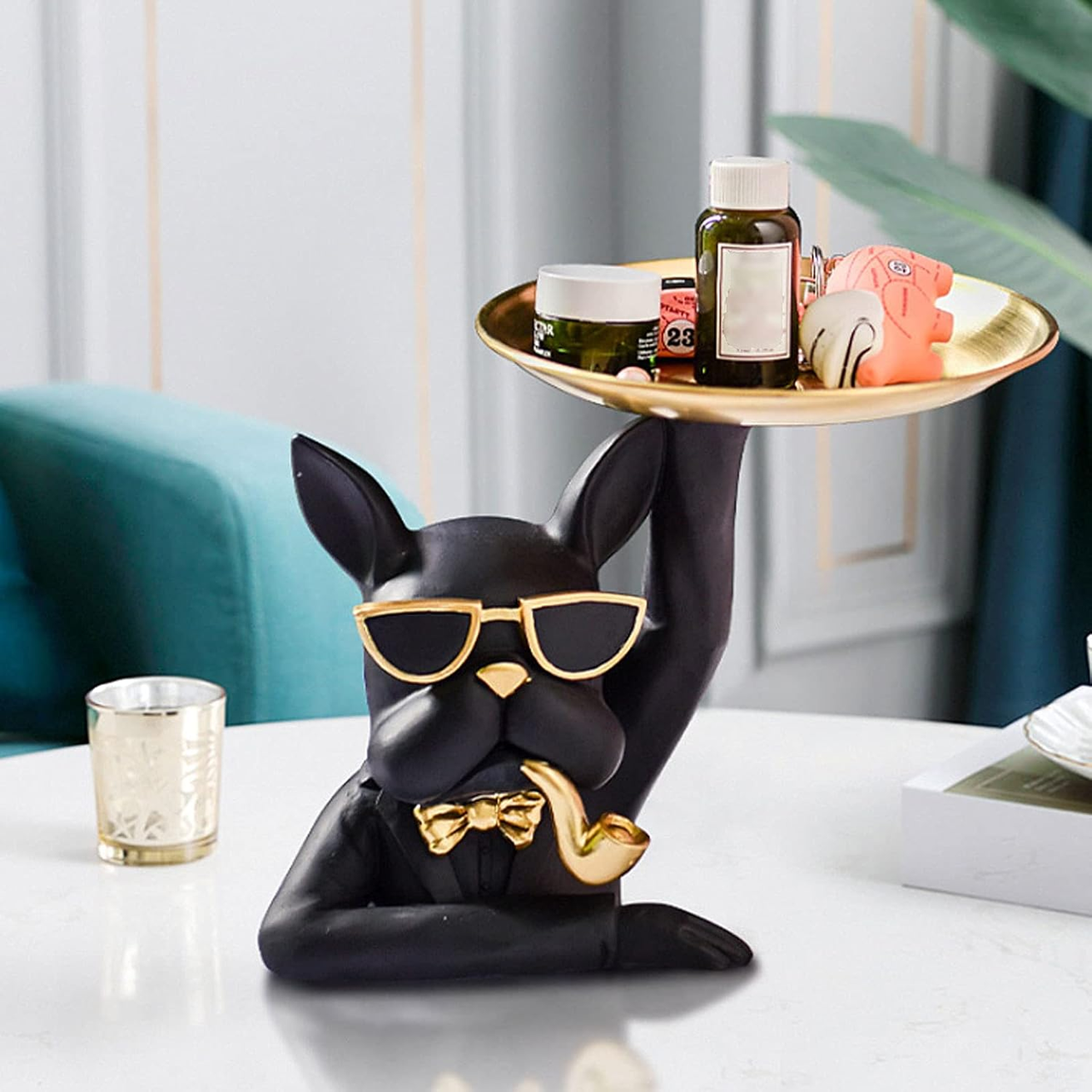 Статуетка-піднос для декору кімнати 21x21x19 см - фото 3