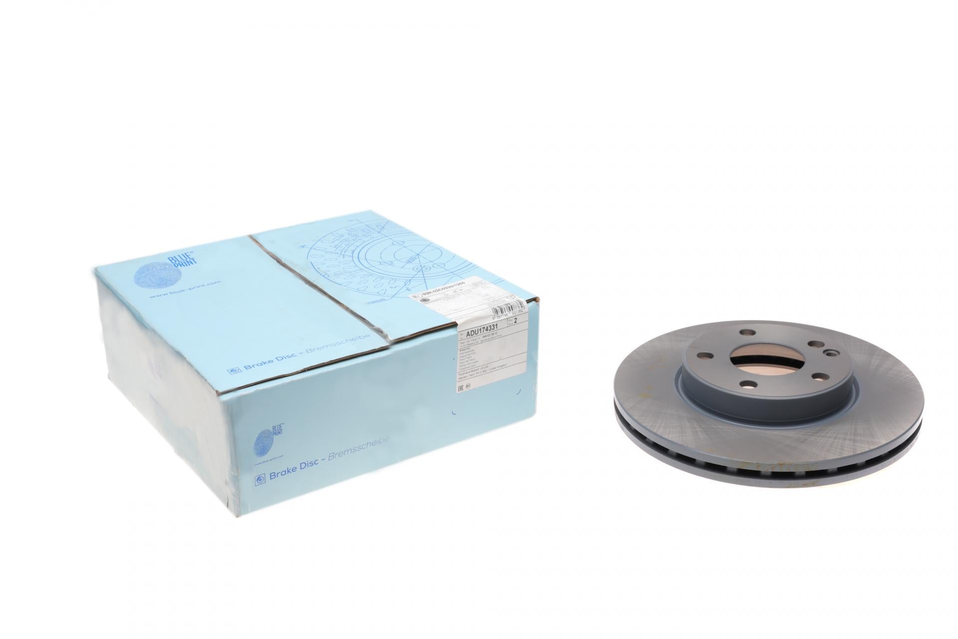 Гальмівний диск передній BLUE PRINT для Mercedes A-class W176/B-class W246 12- 280x25 мм (ADU174331)