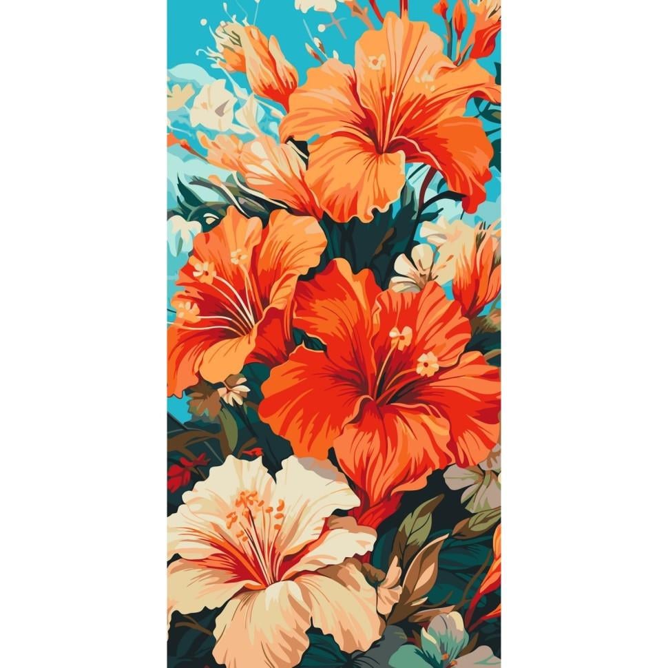 Картина по номерам ART CRAFT Гибискус 40x80 см Разноцветный (PM-194-K-1493)