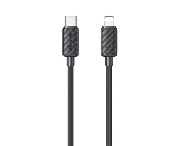 Кабель Data Usams US-SJ692 30W Type-C-Lightning 1 м Black (06SJ692USB01)