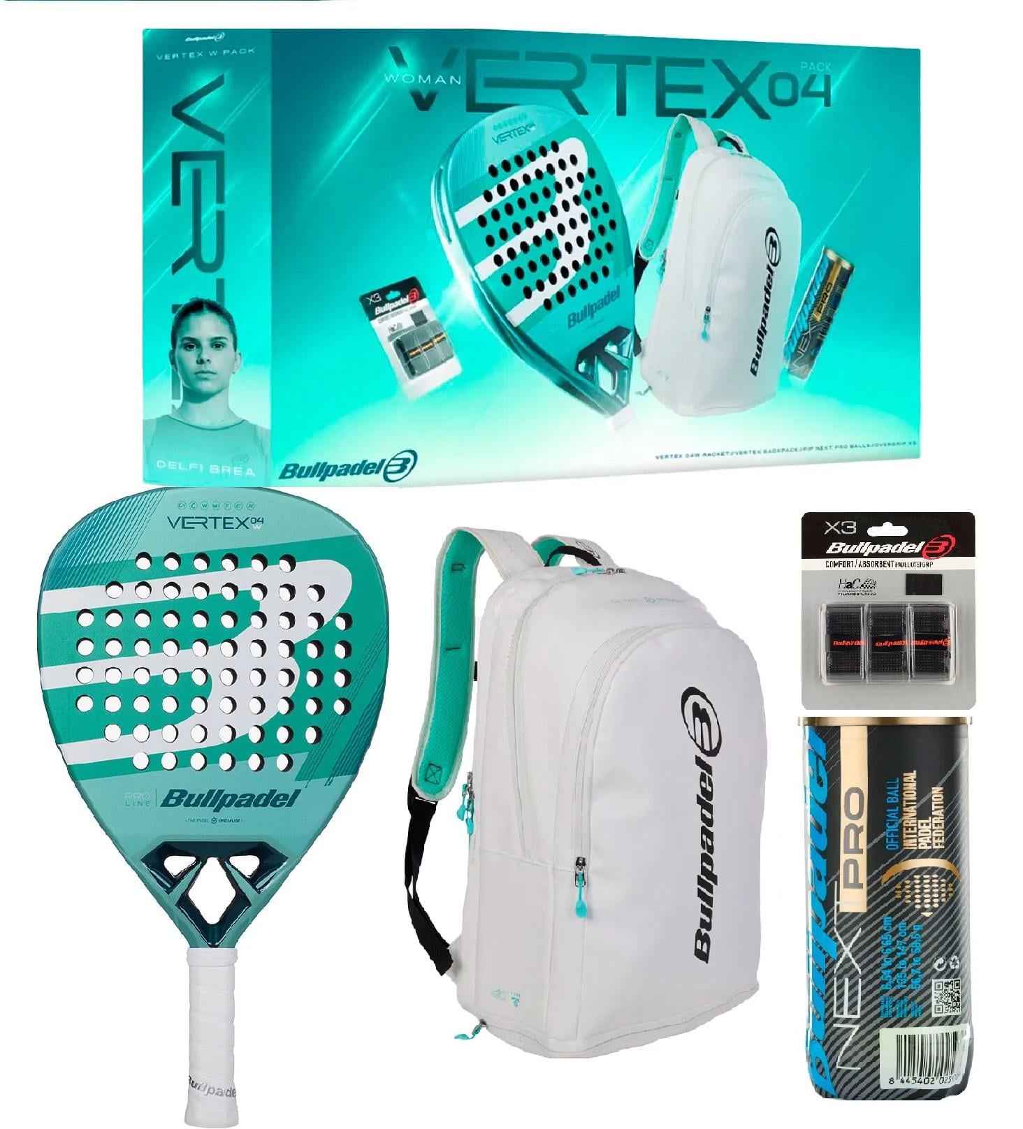 Набор для ракетки для падел-тенниса рюкзак мяча Bullpadel Vertex 04W 2026