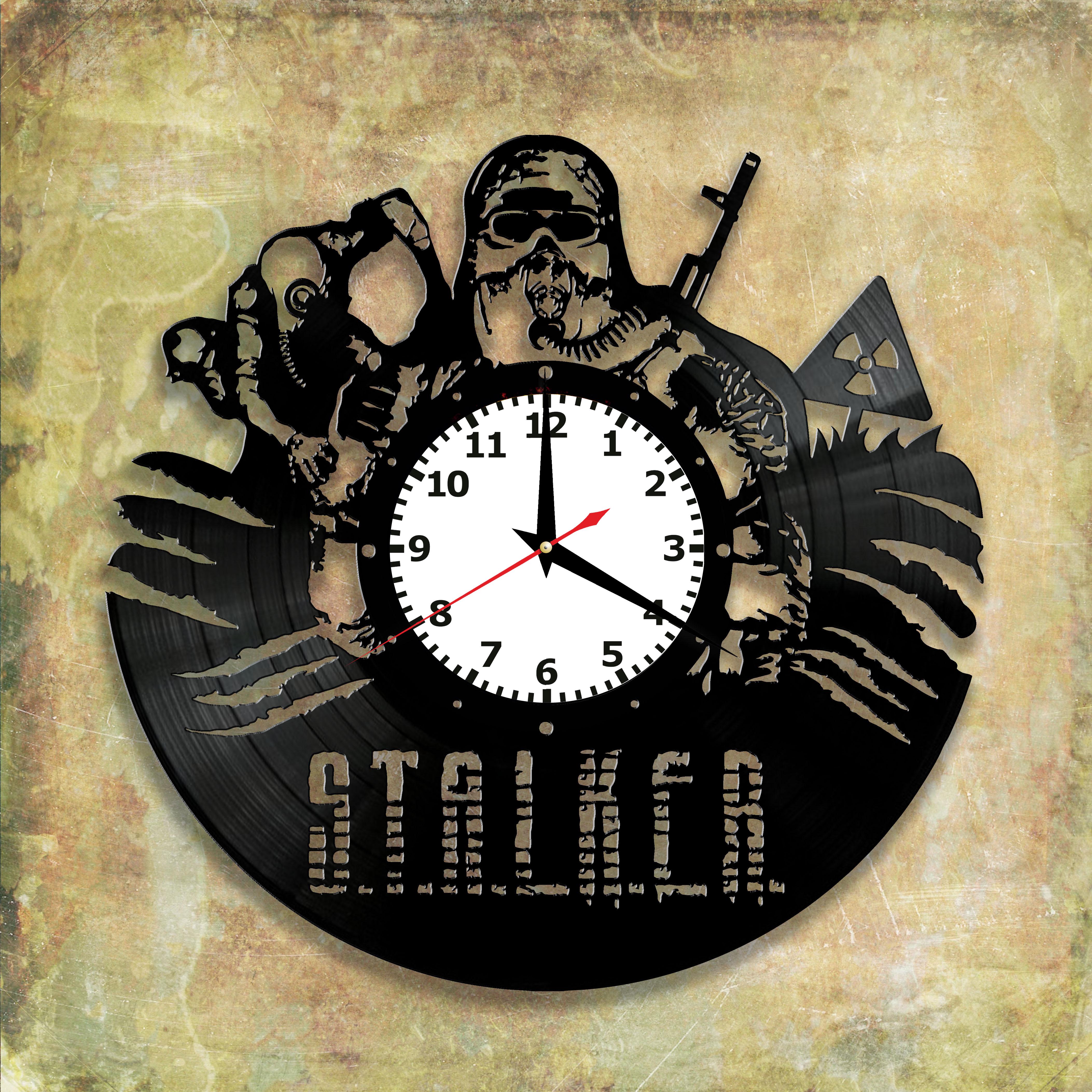Часы настенные STALKER 2986 из виниловой пластинки