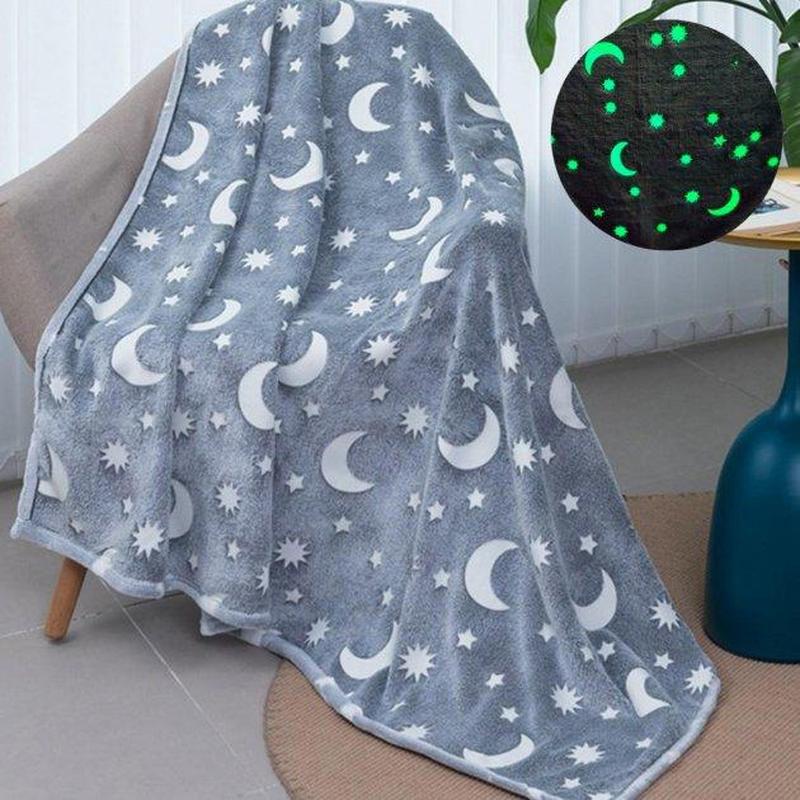 Плед светящийся в темноте Blanket kids Magic Star 150х100 см Серый - фото 4 Плед светящийся в темноте Blanket kids Magic Star 150х100 см Серый - фото 4