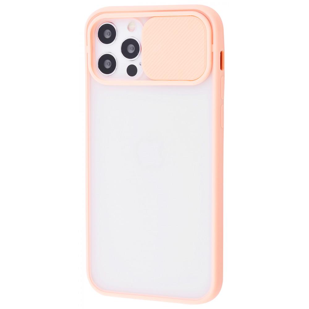 Чехол PRC Camera Protect Matte case PC/TPU для iPhone 12/12 Pro Pink Sand