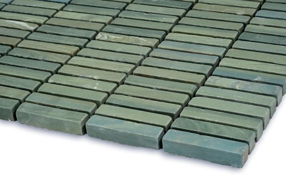 Мозаика из керамогранита Kotto Ceramica MI7 10500503C Terra Verde 300x300x10 мм прямоугольник 10x50 мм (002790)