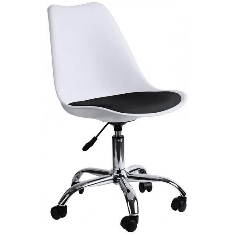 Кресло на колесах Белый/Черный (333257)