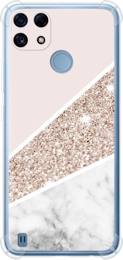 Чехол на Realme C21 Пастельный мрамор (4342sp-2321-42517)