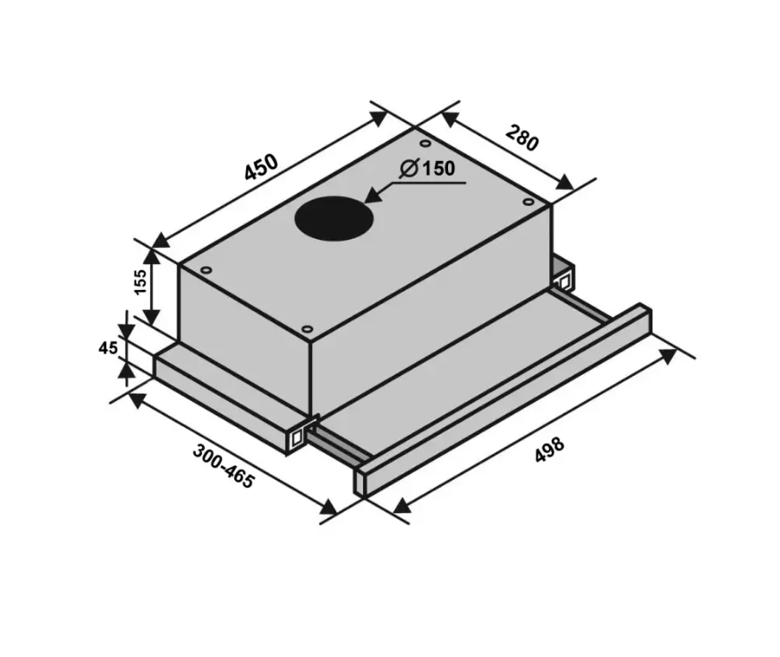 Витяжка кухонна Ventolux GARDA 50 WH 700 LED - фото 2 Витяжка кухонна Ventolux GARDA 50 WH 700 LED - фото 2