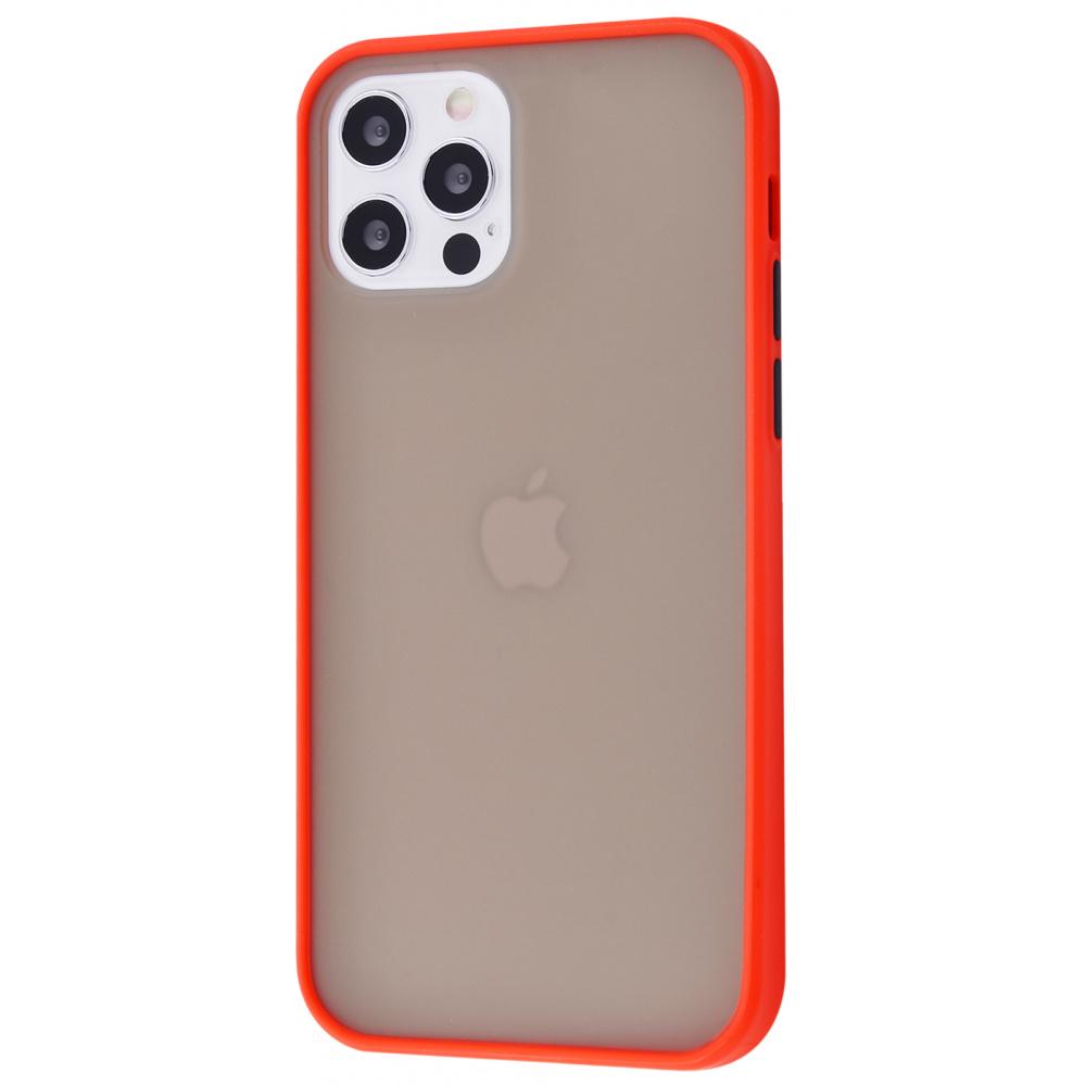 Чохол PRC Shadow Matte case PC/TPU для iPhone 12/12 Pro Red