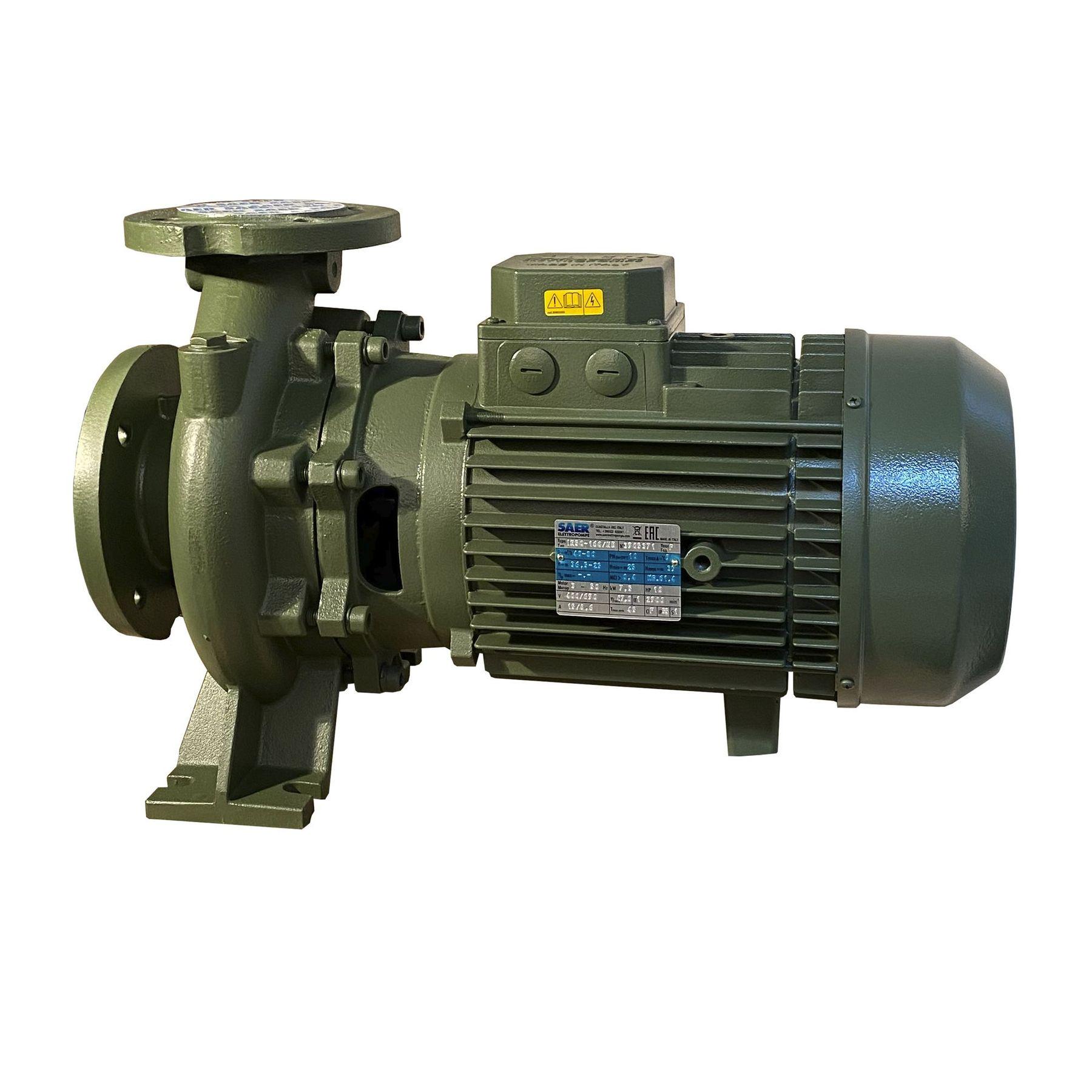 Насос моноблочный SAER Elettropompe IR 50-160NB 7,5 кВт 80 м3/ч 39 м