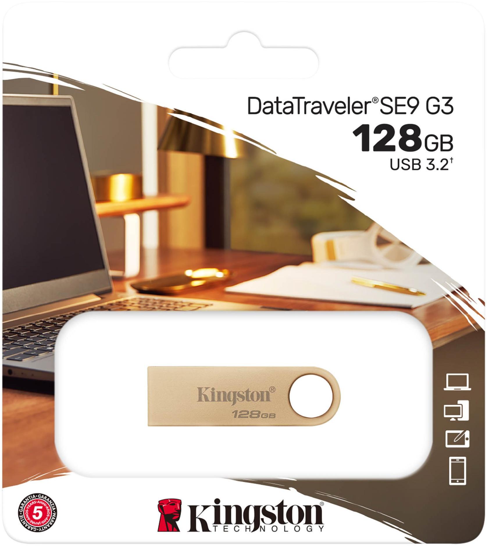 Флеш-память USB Kingston 3.2 Type-A Gen1 DT SE9 G3 256 GB (DTSE9G3/256GB) - фото 6