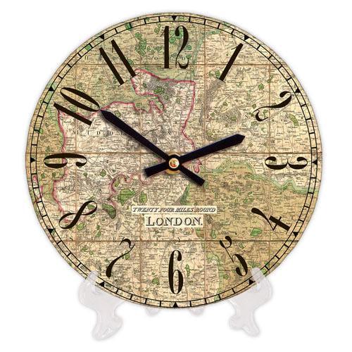 Часы настенные круглые Presentville London map 18 см (CH18 P 15S084)