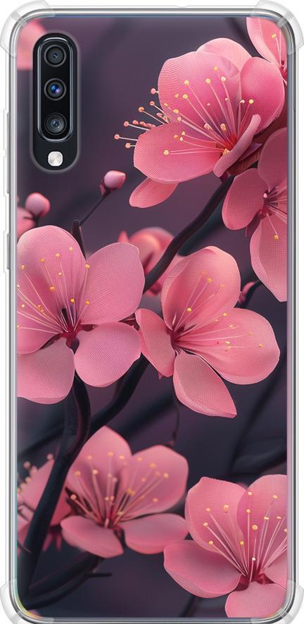 Чехол на Samsung Galaxy A70 2019 A705F Пурпурная сакура (6075sp-1675-42517)