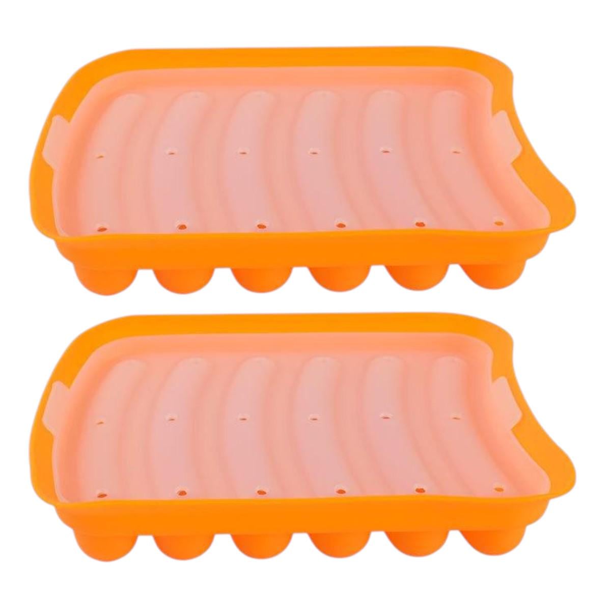 Форма для сосисок Bradex силиконовая для выпекания колбасок на 6 секций 2 шт.