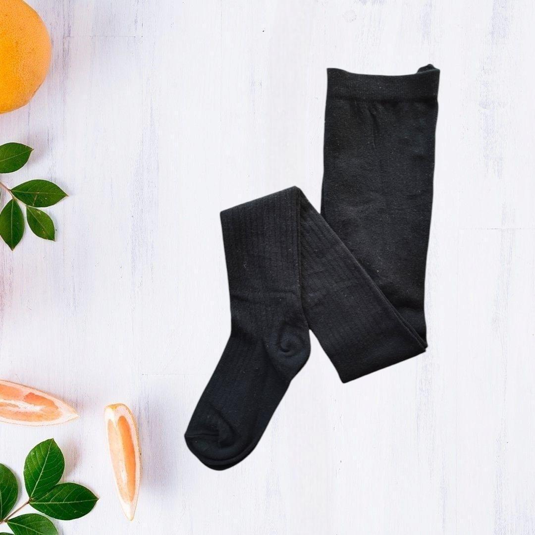 Колготки дитячі Duna в рубчик демісезонні бавовняні 134-140 см Чорний (850320)