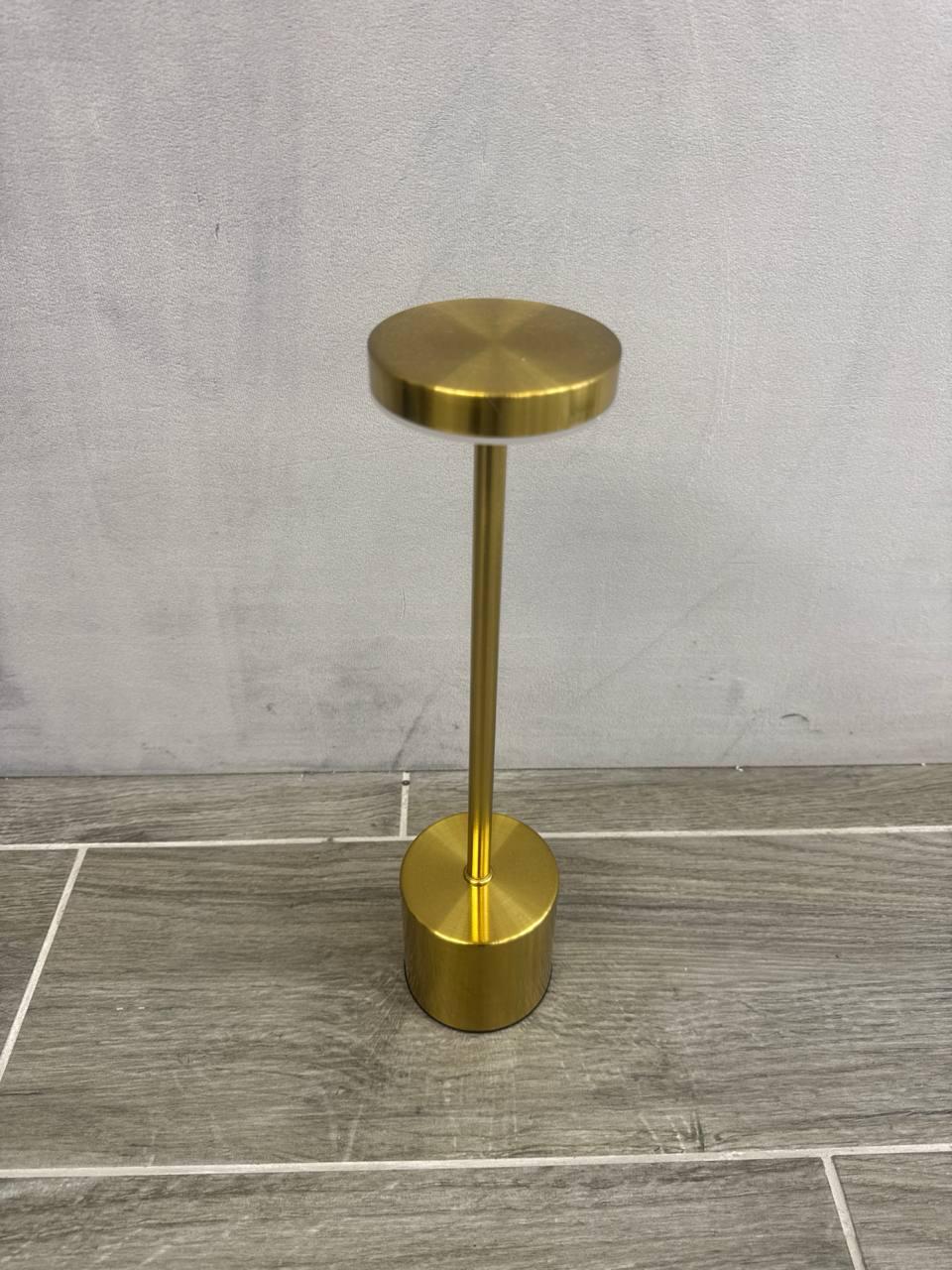 Настольная аккумуляторная лампа Zilini 0002 Золотистый (23854511)