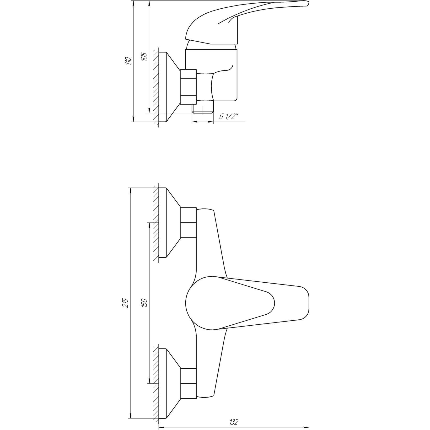 Змішувач для душу EcoMix ENERGO GEZ-WHITE-105 - фото 5