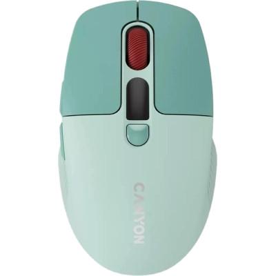 Мышка Canyon MW-26 LCD Silent Wireless/Bluetooth Green (CNS-CMSW26GR)