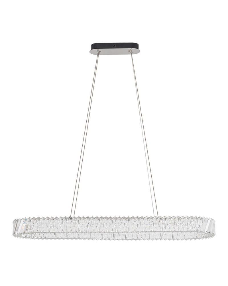 Люстра Nowodvorski 11707 Luxora Oval LED 1x40W 3000K 3600Lm IP20 Хром (30665565)