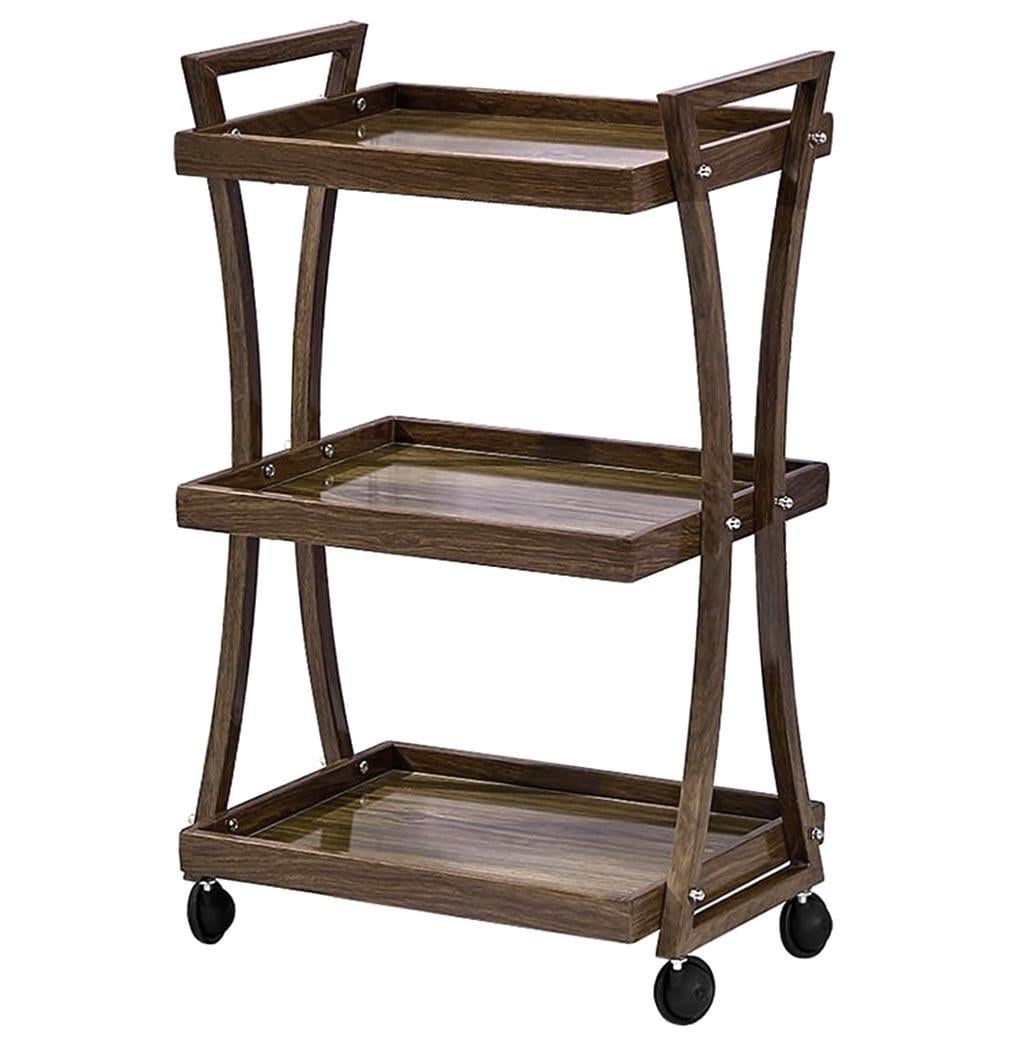 Этажерка для ванной из дерева на колесиках Транамали Сепия (АБТ-009908)