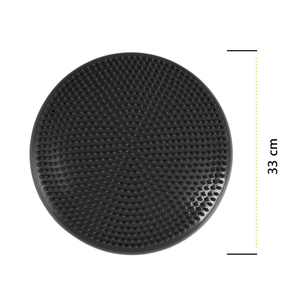 Масажна подушка-диск Cornix балансувальна/сенсомоторна 33 см XR-0052 Black (2375564340) - фото 7