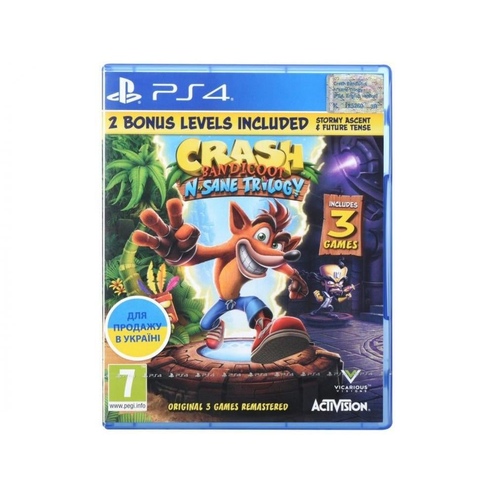 Игра Crash Bandicoot N Sane Trilogy для PS4 Blu-ray/English version (0074) - фото 2