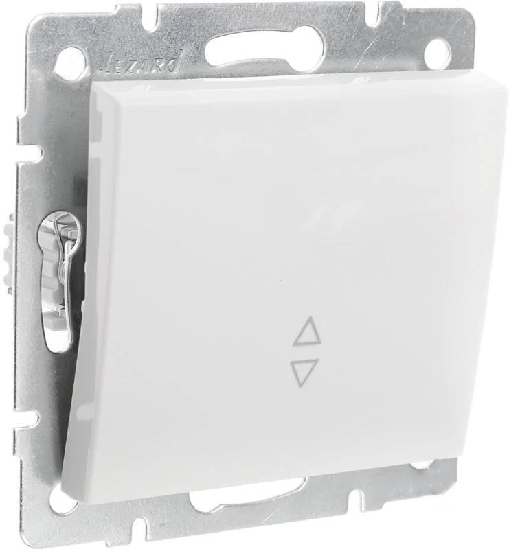 Выключатель проходной одноклавишный Lezard Rain Белый (00000004878) - фото 3