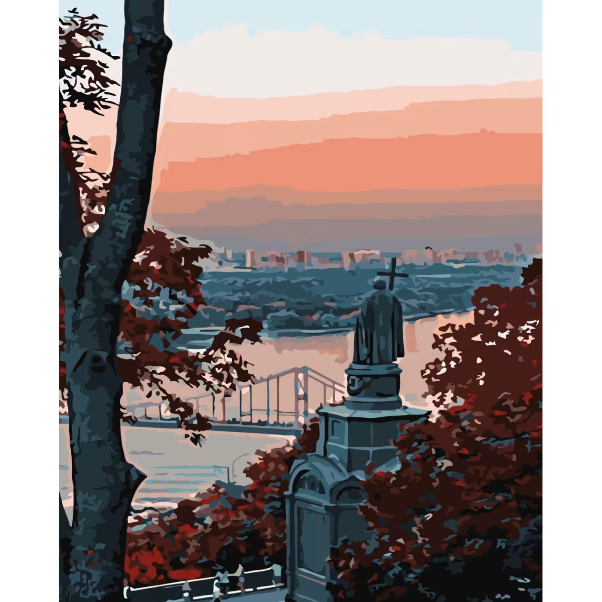 Картина по номерам Strateg Владимирская горка 30x40 см (SS-6588)