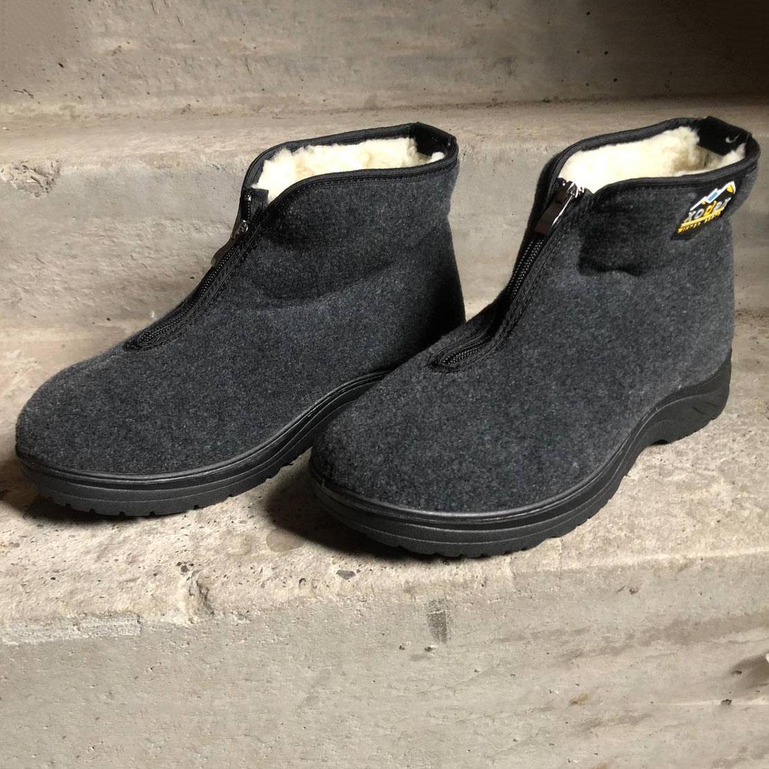 Ботинки мужские утепленные на застежке р.41 Серый - фото 15