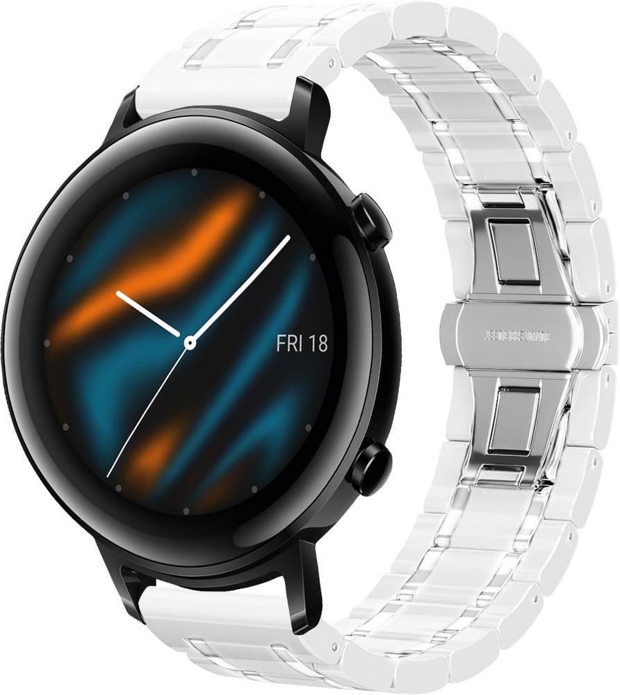 Ремешок керамический Ceramo для Huawei Watch GT 2 42 мм White (28722-29) Ремешок керамический Ceramo для Huawei Watch GT 2 42 мм White (28722-29)