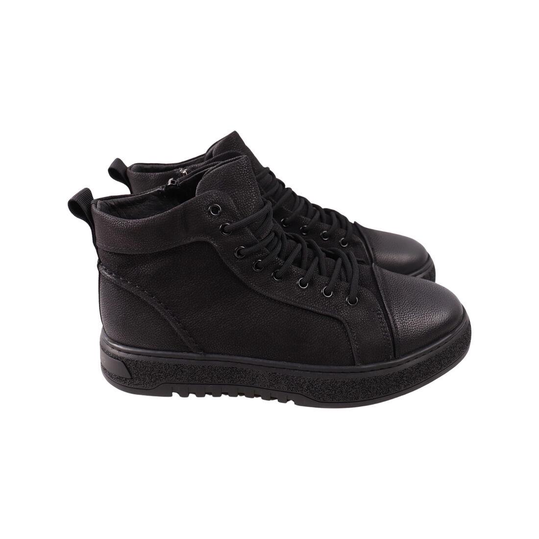 Ботинки мужские Li Fexpert натуральный нубук р. 40 Черный (1494-24ZHS)