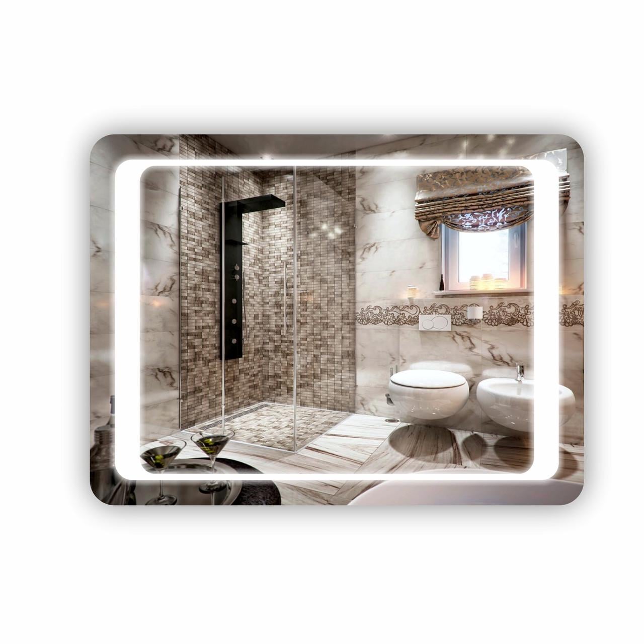 Зеркало для ванной комнаты с LED подсветкой SR-046 800х600 мм