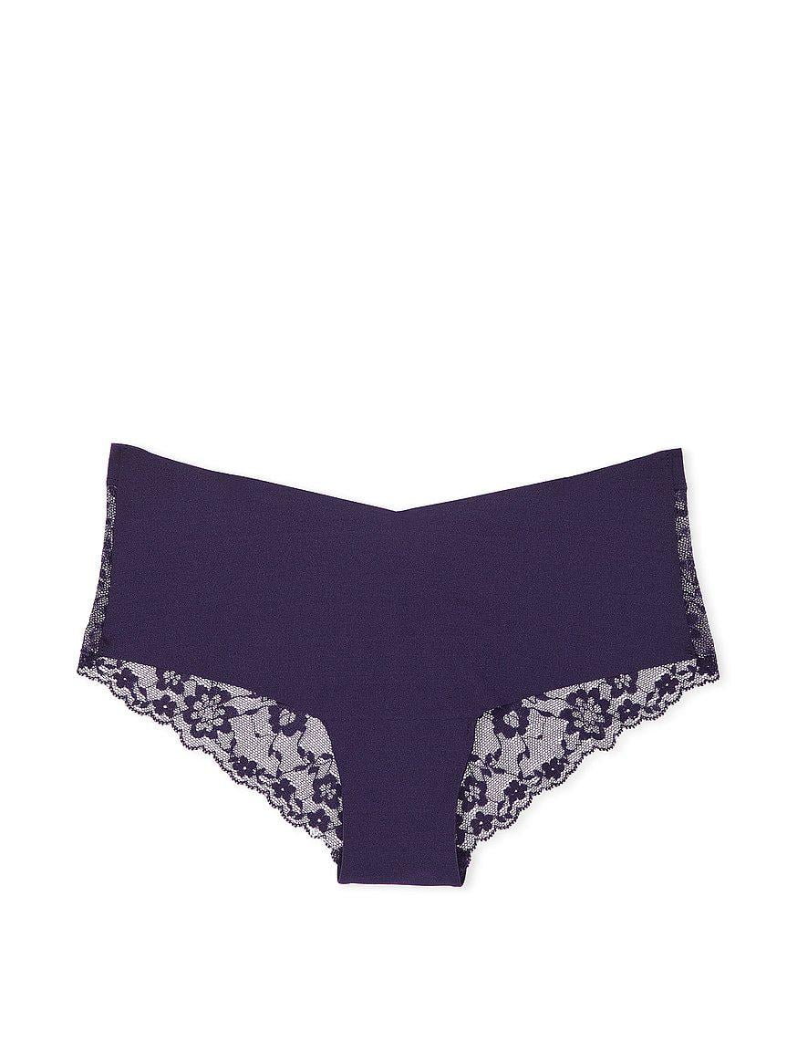 Трусики Чики Victoria's Secret No-Show Lace-Waist Cheeky Panty ХS Синий (26930902)