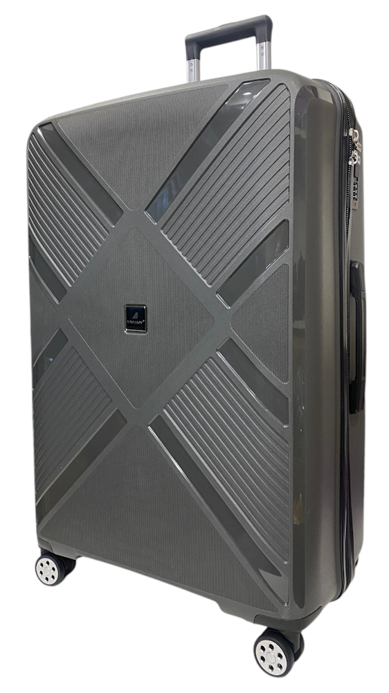 Чемодан Madisson Snowball 53103 большой 102 л полипропилен 4 колеса 360° кодовый замок L 74x50x30 см Серый