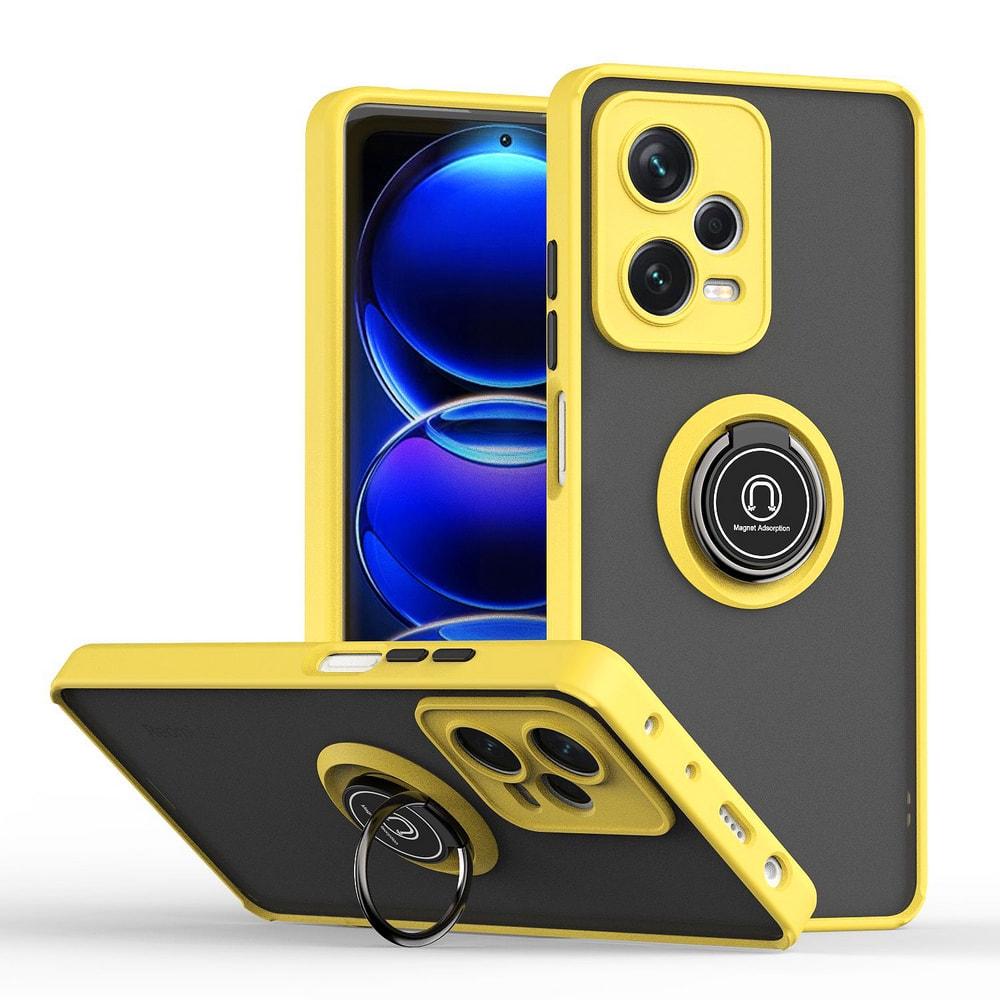 Защитный чехол MatteLuxe Xiaomi Redmi Note 12 5G (с кольцом) Yellow (34934-0A)