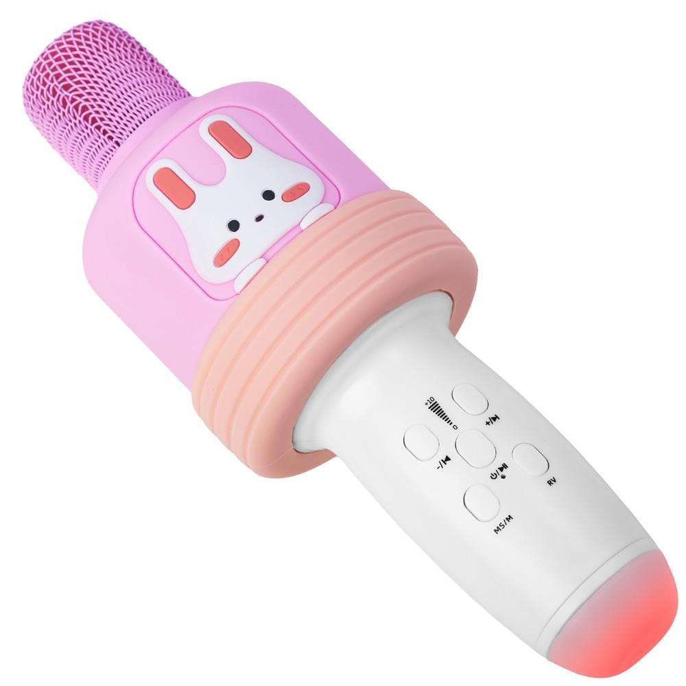 Караоке микрофон детский LOSSO KIDS K7 Premium Розовый (559590351)