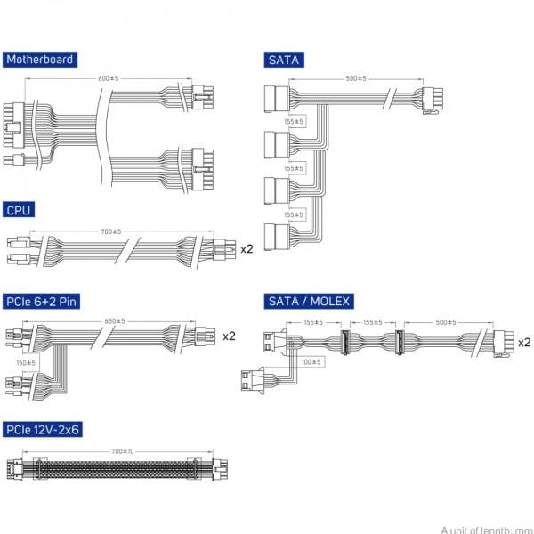 Блок живлення FSP VITA-750GM 750W ATX 3.1 80+ Gold модульний Retail Box (28745420) - фото 6 Блок живлення FSP VITA-750GM 750W ATX 3.1 80+ Gold модульний Retail Box (28745420) - фото 6