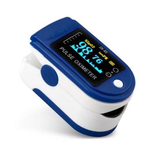 Електронний пульсоксиметр Principle Pulse Oximeter Fingertip на палець Blue - фото 10