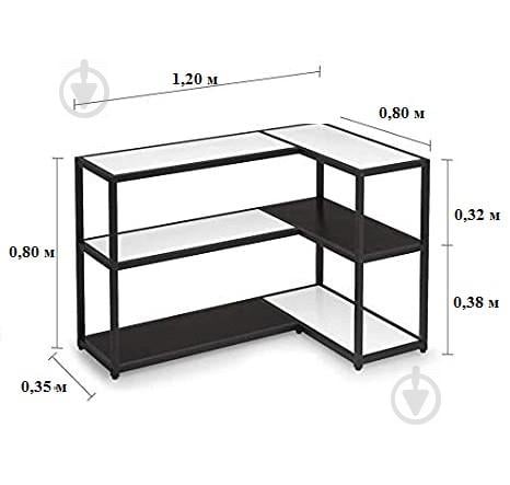 Консоль GoodsMetall у стилі Лофт 1200х800х350 К172 - фото 3