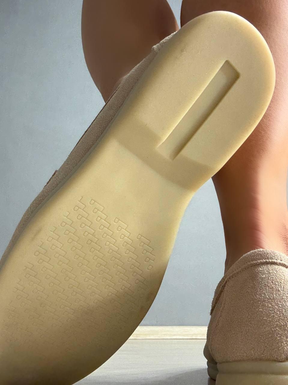 Туфли женские Hengji 336-5 замшевые лоферы с фурнитурой р. 40 25,5 см Бежевый - фото 7 Туфли женские Hengji 336-5 замшевые лоферы с фурнитурой р. 40 25,5 см Бежевый - фото 7