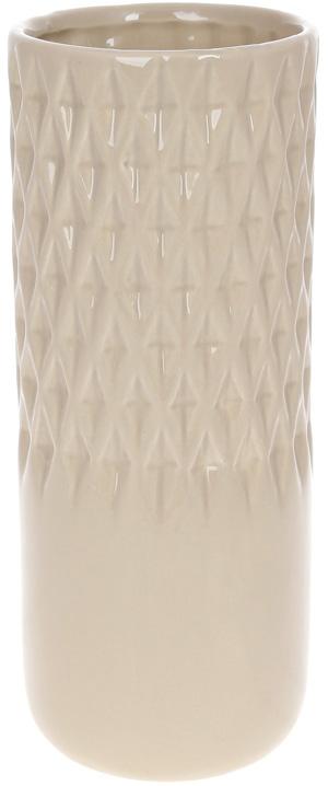 Ваза керамическая Stone Flower 10,5x10,5x26 см Кремовый глянец (BD-733-525)