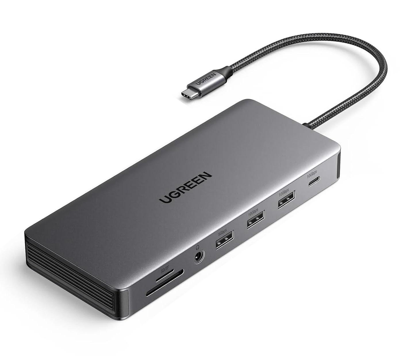 Концентратор UGREEN Revodok Pro 313 USB-C Grey (15978)