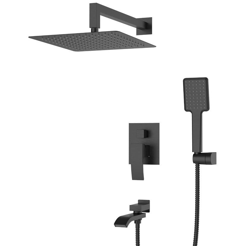 Душевая система скрытого типа KOER KB-66007-05 KR3465 с верхним душем Черный (177108)