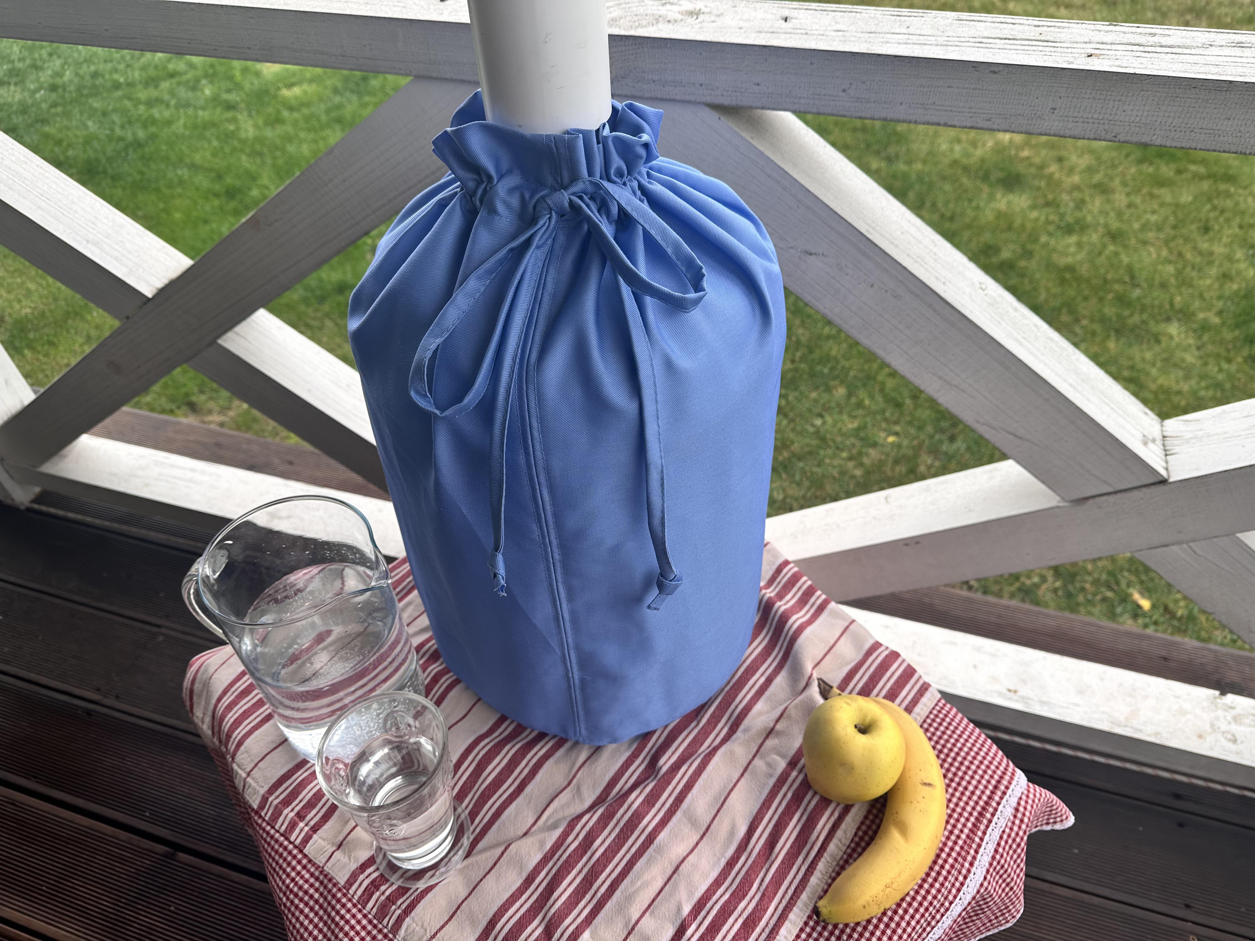 Чохол текстильний котоновий однотонний на пластиковий бутль 19 л Блакитний - фото 6 Чохол текстильний котоновий однотонний на пластиковий бутль 19 л Блакитний - фото 6